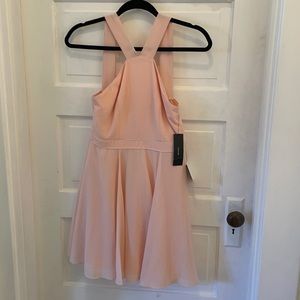 Lulus, Blush Pink, Fit Flare Dress